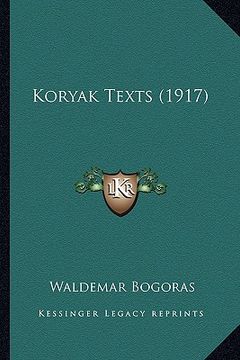 portada koryak texts (1917) (in English)