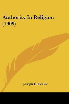 portada authority in religion (1909)