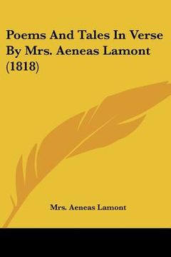 portada poems and tales in verse by mrs. aeneas lamont (1818) (in English)