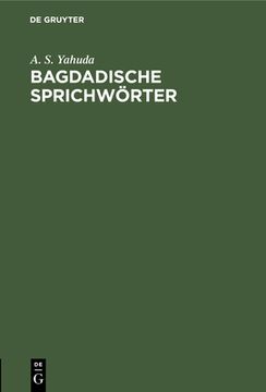 portada Bagdadische Sprichwörter (en Alemán)