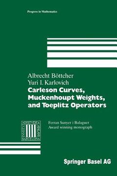 portada Carleson Curves, Muckenhoupt Weights, and Toeplitz Operators (en Inglés)