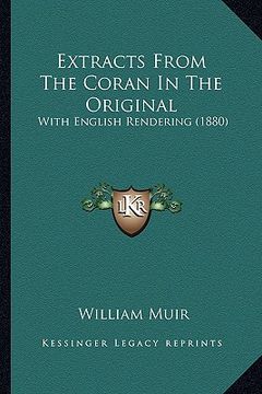 portada extracts from the coran in the original: with english rendering (1880)