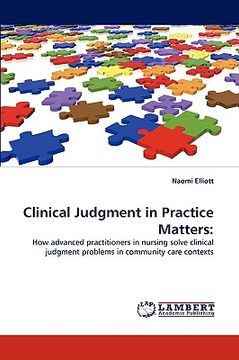 portada clinical judgment in practice matters (en Inglés)