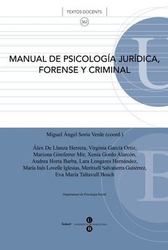 portada Manual de Psicología Jurídica, Forense y Criminal