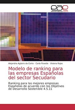 portada Modelo de Ranking Para las Empresas Españolas del Sector Secudario: Ranking Para las Mejores Empresas Españolas de Acuerdo con los Objetivos de Desarrollo Sostenible 4. 5. 11