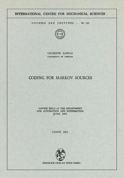 portada coding for markov sources: course held at the department for automation and information, june 1971 (en Inglés)