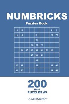 portada Numbricks Puzzles Book - 200 Hard Puzzles 9x9 (Volume 5) (en Inglés)