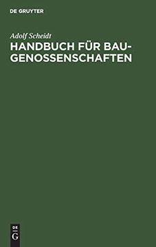 portada Handbuch für Baugenossenschaften (en Alemán)