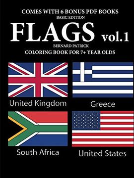 portada Coloring Books for 7+ Year Olds (Flags Volume 1) (en Inglés)