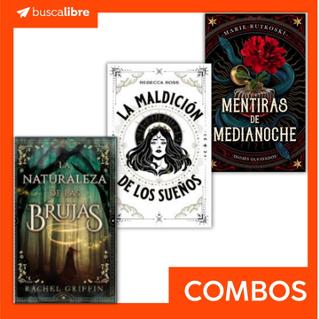 portada PACK 3X2  LA  MALDICION DE LOS SUEÑOS + MENTIRAS DE MEDIANOCHE + LA NATURALEZA DE LAS BRUJAS