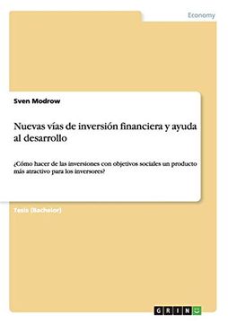 portada Nuevas Vías de Inversión Financiera y Ayuda al Desarrollo (in Spanish)