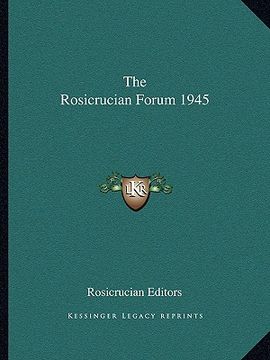 portada the rosicrucian forum 1945