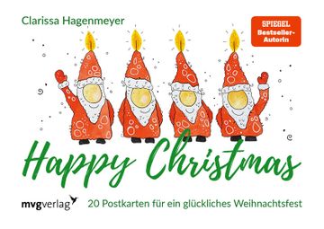portada Happy Christmas: Postkarten: 20 Postkarten für ein Glückliches Weihnachtsfest 20 Postkarten für ein Glückliches Weihnachtsfest (en Alemán)