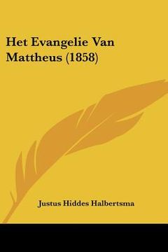 portada het evangelie van mattheus (1858) (in English)