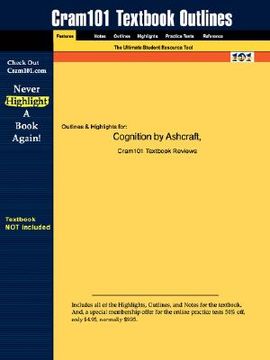 portada studyguide for cognition by ashcraft, isbn 9780130307293