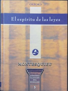 portada El espíritu de las leyes Montesquieu (in Spanish)