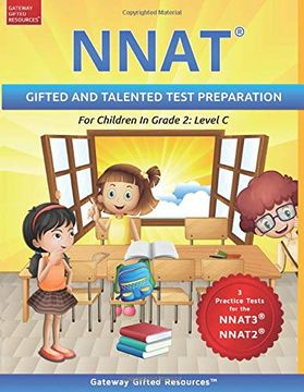 portada Nnat Test Prep Grade 2 Level c: Nnat3 and Nnat2 Gifted and Talented Test Preparation Book - Practice Test 