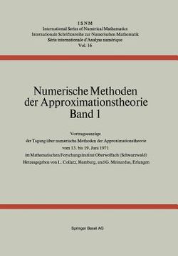 portada Numerische Methoden Der Approximationstheorie: Band 1 (en Alemán)