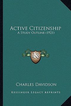 portada active citizenship: a study outline (1921) (en Inglés)