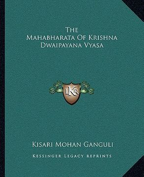 portada the mahabharata of krishna dwaipayana vyasa (en Inglés)