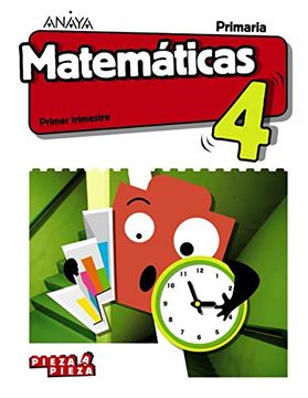 portada Matemáticas 4.
