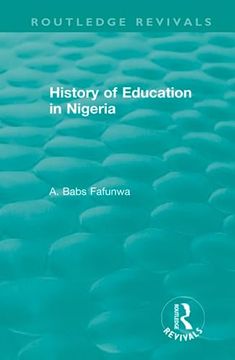 portada History of Education in Nigeria (en Inglés)