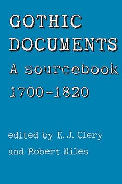 portada gothic documents: a sourc 1700-1820 (en Inglés)