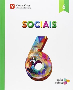 portada Aula Activa, sociais, 6 Educación Primaria (Paperback) (in Galician)
