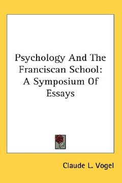 portada psychology and the franciscan school: a symposium of essays (en Inglés)