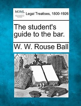 portada the student's guide to the bar.