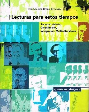 portada Lecturas Para Estos Tiempos: Sociedad Abierta, Globalizacion, inm Igracion, Multiculturalismo