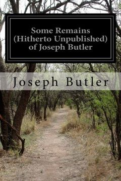 portada Some Remains (Hitherto Unpublished) of Joseph Butler