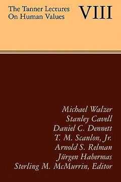 portada The Tanner Lectures on Human Values: Volume 8 (Tanner Lectures in Human Values) 