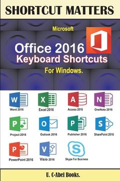 portada Microsoft Office 2016 Keyboard Shortcuts For Windows (en Inglés)