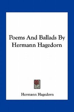 portada poems and ballads by hermann hagedorn (in English)