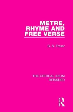 portada Metre, Rhyme and Free Verse (en Inglés)