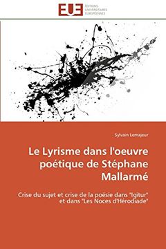 portada Le Lyrisme Dans L'Oeuvre Poetique de Stephane Mallarme