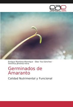 portada Germinados de Amaranto: Calidad Nutrimental y Funcional (in Spanish)