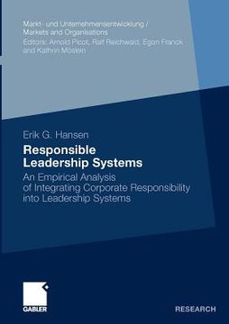portada responsible leadership systems: an empirical analysis of integrating corporate responsibility into leadership systems (en Inglés)