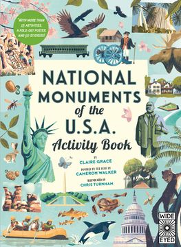portada National Monuments of the USA Activity Book: With More Than 25 Activities, a Fold-Out Poster, and 30 Stickers! (in English)