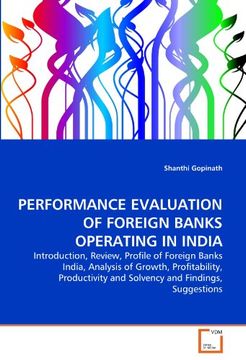 portada performance evaluation of foreign banks operating in india (in English)