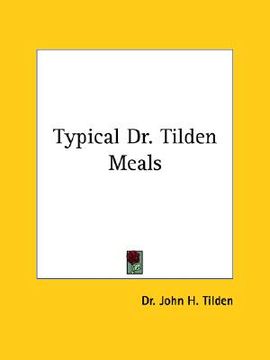 portada typical dr. tilden meals (in English)