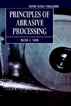 portada priciples of abrasive processing (en Inglés)