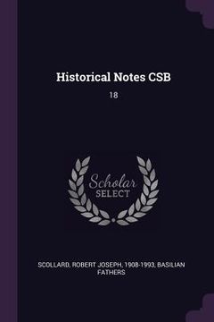 portada Historical Notes CSB: 18 (en Inglés)