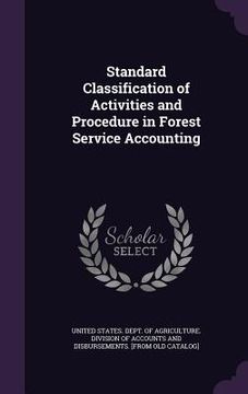 portada Standard Classification of Activities and Procedure in Forest Service Accounting