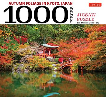 portada Autumn Foliage in Kyoto, Japan - 1000 Piece Jigsaw Puzzle: Finished Puzzle Size 29 x 20 Inch (74 x 51 Cm); A3 Sized Poster (in English)