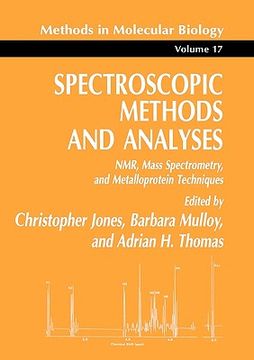 portada spectroscopic methods and analyses (en Inglés)