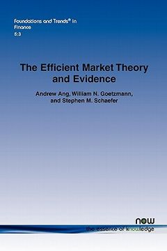 portada the efficient market theory and evidence (en Inglés)