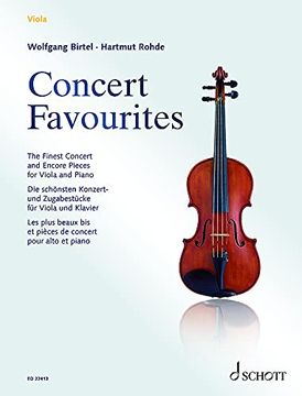 portada Concert Favourites: Die Schönsten Konzert- und Zugabestücke. Viola und Klavier. (en Alemán)
