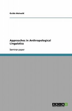 portada approaches in anthropological linguistics (en Inglés)